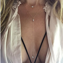 Load image into Gallery viewer, Multilayer Crystal Pendant Choker
