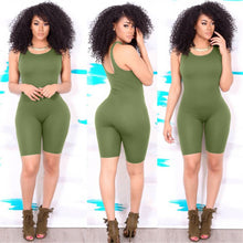 Load image into Gallery viewer, Women Sleeveless Yoga Jumpsuit