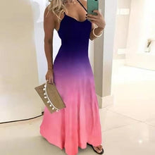 Load image into Gallery viewer, Casual Sleeveless V-neck Maxi Dress
