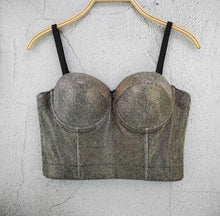 Load image into Gallery viewer, Women&#39;s Crop Top Corset Bustier
